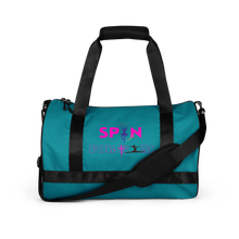 Load image into Gallery viewer, Spin for Him Ballet Eastern Blue gym/Dance bag
