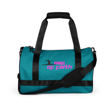 Load image into Gallery viewer, Leap of Faith Eastern Blue gym/Dance bag

