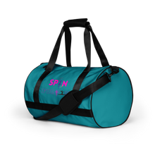 Load image into Gallery viewer, Spin for Him Ballet Eastern Blue gym/Dance bag
