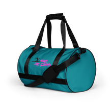 Load image into Gallery viewer, Leap of Faith Eastern Blue gym/Dance bag
