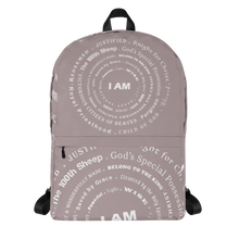 Load image into Gallery viewer, I AM Backpack w/pocket Careys Pink
