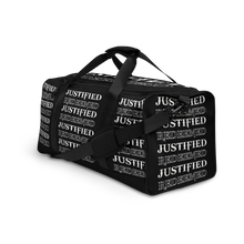 Load image into Gallery viewer, Justified/Redeemed Duffle bag Black/White
