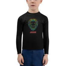 Load image into Gallery viewer, Lion of Judah Colorful Kids Rash Guard
