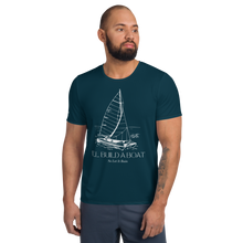 Load image into Gallery viewer, I&#39;ll Build A Boat All-Over Print Men&#39;s Athletic T-shirt Blue Whale

