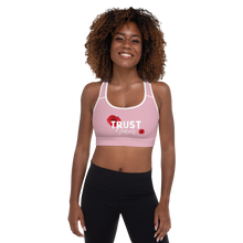 Load image into Gallery viewer, Trust Jesus Padded Sports Bra Cupid
