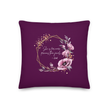 Load image into Gallery viewer, She is more precious than jewels Premium Pillow Tyrian Purple
