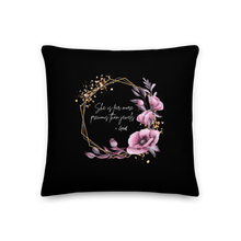 Load image into Gallery viewer, She is more precious than jewels Premium Pillow Black
