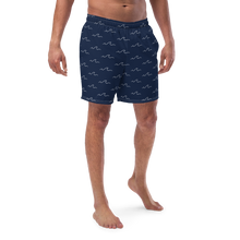 Load image into Gallery viewer, I&#39;ll Build A Boat Boys/Men&#39;s swim trunks Navy
