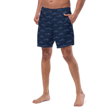 Load image into Gallery viewer, I&#39;ll Build A Boat Boys/Men&#39;s swim trunks Navy

