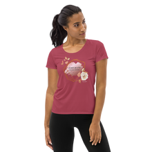 Load image into Gallery viewer, Just.If.I&#39;d  Women&#39;s Athletic T-shirt Hippie Pink
