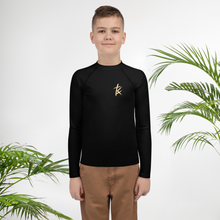 Load image into Gallery viewer, Kingz Armor Black Youth Rash Guard
