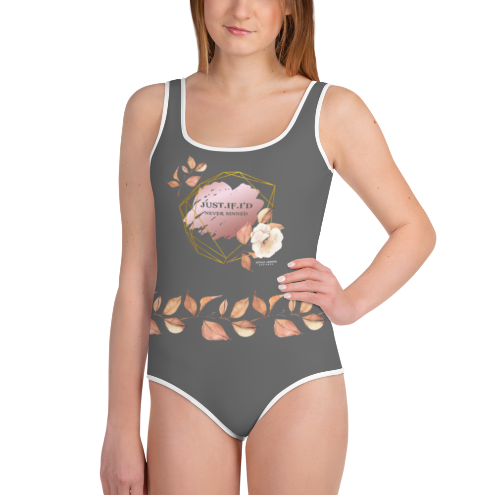 Just.If.I'd All-Over Print Youth Swimsuit Zambezi