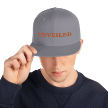Load image into Gallery viewer, Unveiled orange/font Snapback Hat
