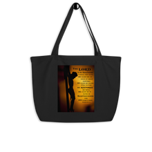 Load image into Gallery viewer, The Lord is my Shepherd Large organic tote bag
