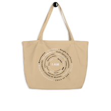 Load image into Gallery viewer, I AM Large organic tote bag
