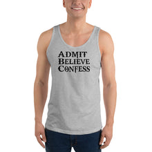 Load image into Gallery viewer, Men&#39;s ABC Black Font Tank Top

