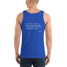 Load image into Gallery viewer, Men&#39;s ABC&#39;s White Font Tank Top
