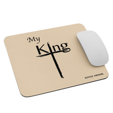 Load image into Gallery viewer, King blk font Mouse pad Champagne
