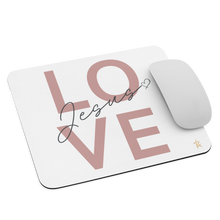 Load image into Gallery viewer, Love Jesus Mouse pad White
