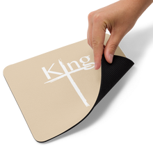 Load image into Gallery viewer, King Mouse pad white font champagne
