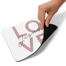 Load image into Gallery viewer, Love Jesus Mouse pad White

