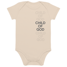 Load image into Gallery viewer, Child of God Organic cotton baby bodysuit Gray
