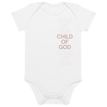 Load image into Gallery viewer, Child of God Organic cotton baby bodysuit Rose
