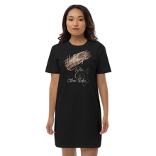 Load image into Gallery viewer, Hallelujah for the other side Organic cotton blk t-shirt dress
