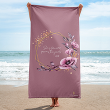 Load image into Gallery viewer, She is more precious than jewels Towel Tapestry
