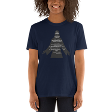 Load image into Gallery viewer, The Lord is my Shepherd Blue/Blk Crew Short-Sleeve Unisex T-Shirt
