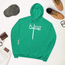 Load image into Gallery viewer, King Unisex fleece hoodie White Font
