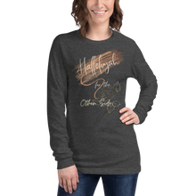 Load image into Gallery viewer, Hallelujah for the other side w/font Long Sleeve Tee
