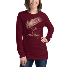Load image into Gallery viewer, Hallelujah for the other side w/font Long Sleeve Tee
