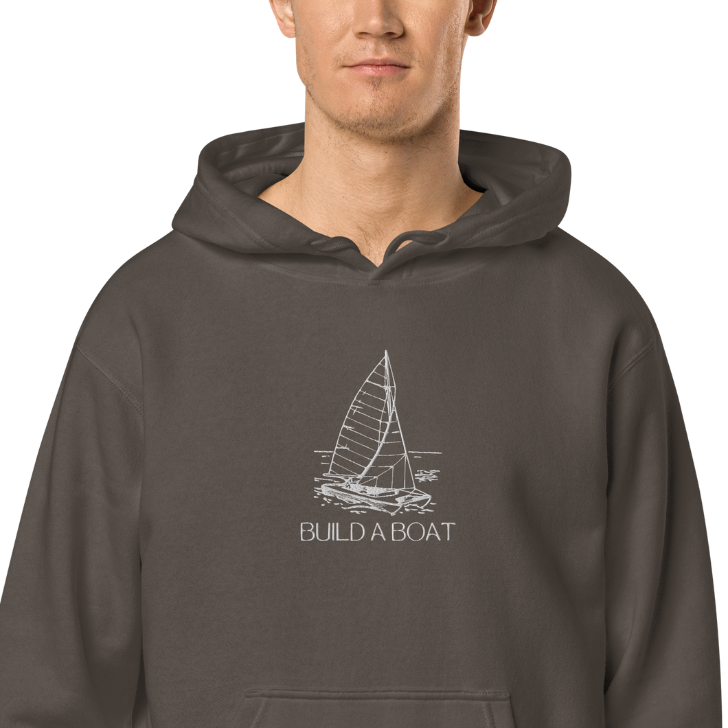 Build A Boat Unisex pigment-dyed hoodie