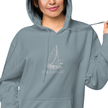 Load image into Gallery viewer, Build A Boat Unisex pigment-dyed hoodie
