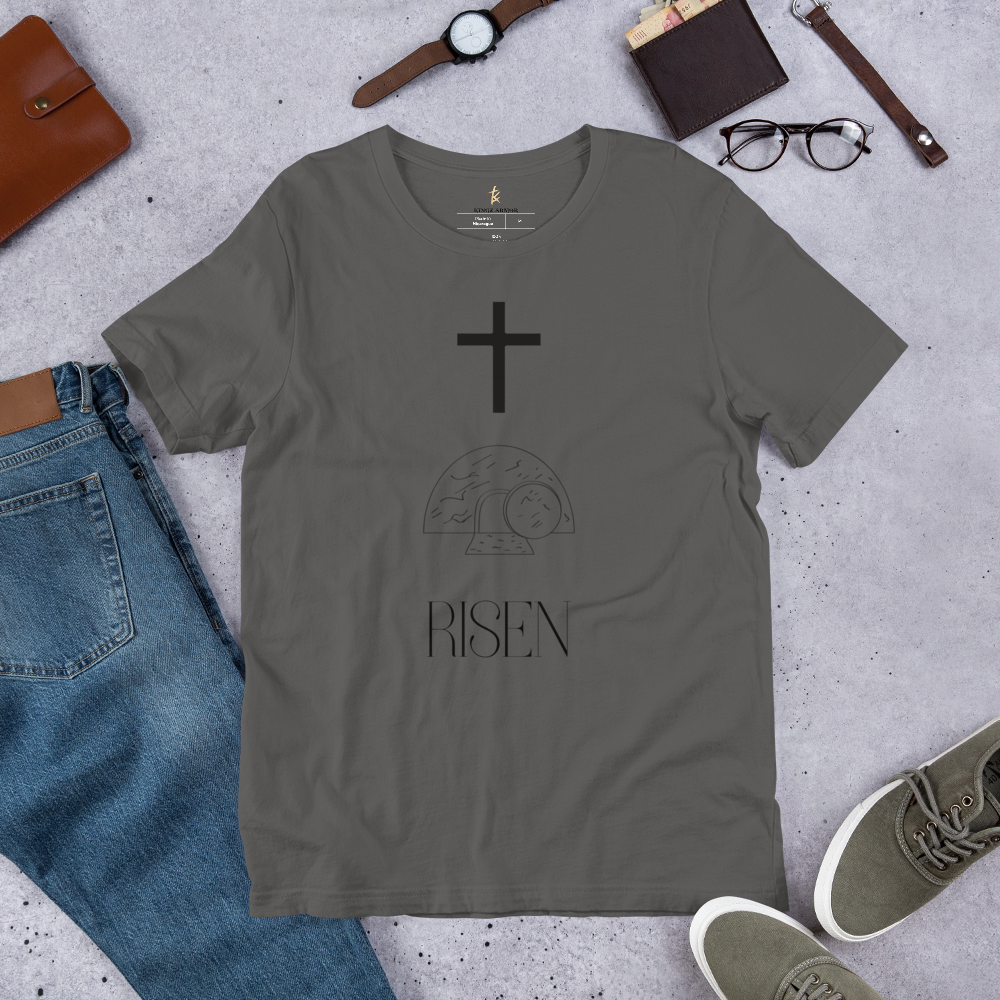 Cross, Buried, Risen Short-sleeve unisex t-shirt