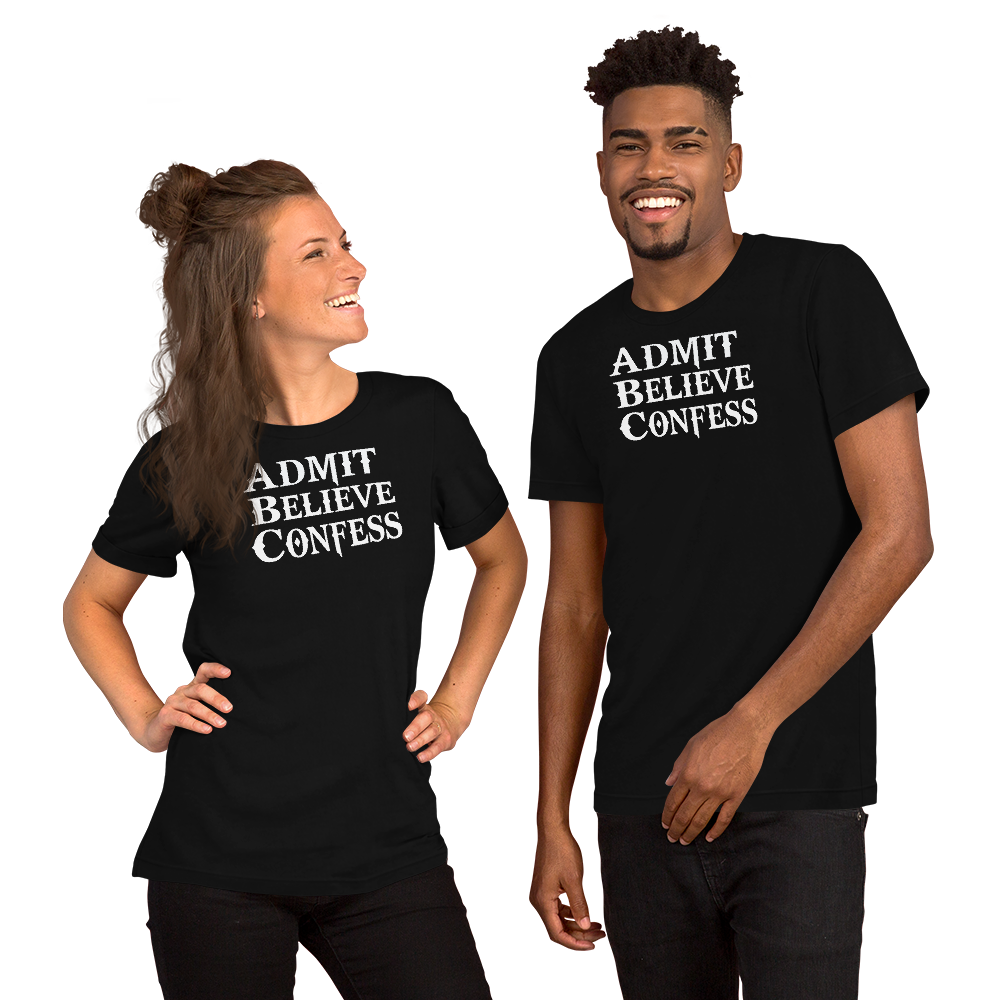 ABC's White font Short-Sleeve Unisex T-Shirt