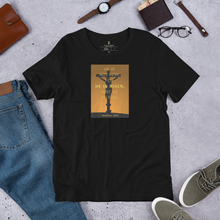 Load image into Gallery viewer, He is Risen Crucifix Short-sleeve unisex t-shirt
