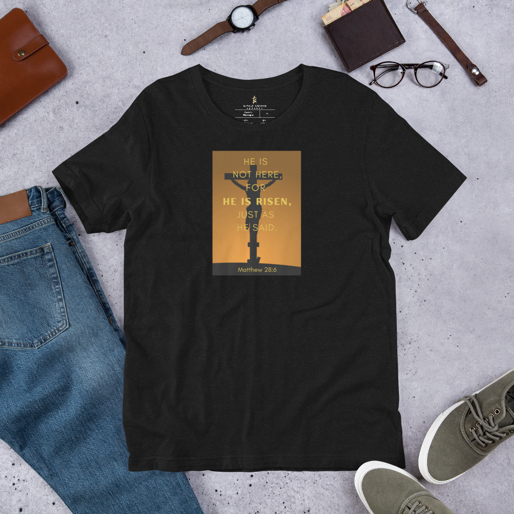 He is Risen Crucifix Short-sleeve unisex t-shirt