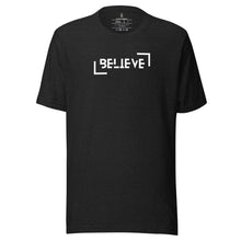 Load image into Gallery viewer, Believe corner frames Unisex t-shirt
