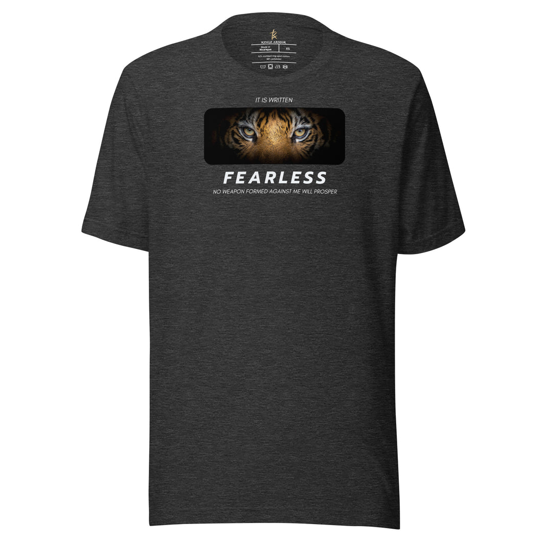 Fearless, No weapon formed against me will prosper Unisex t-shirt