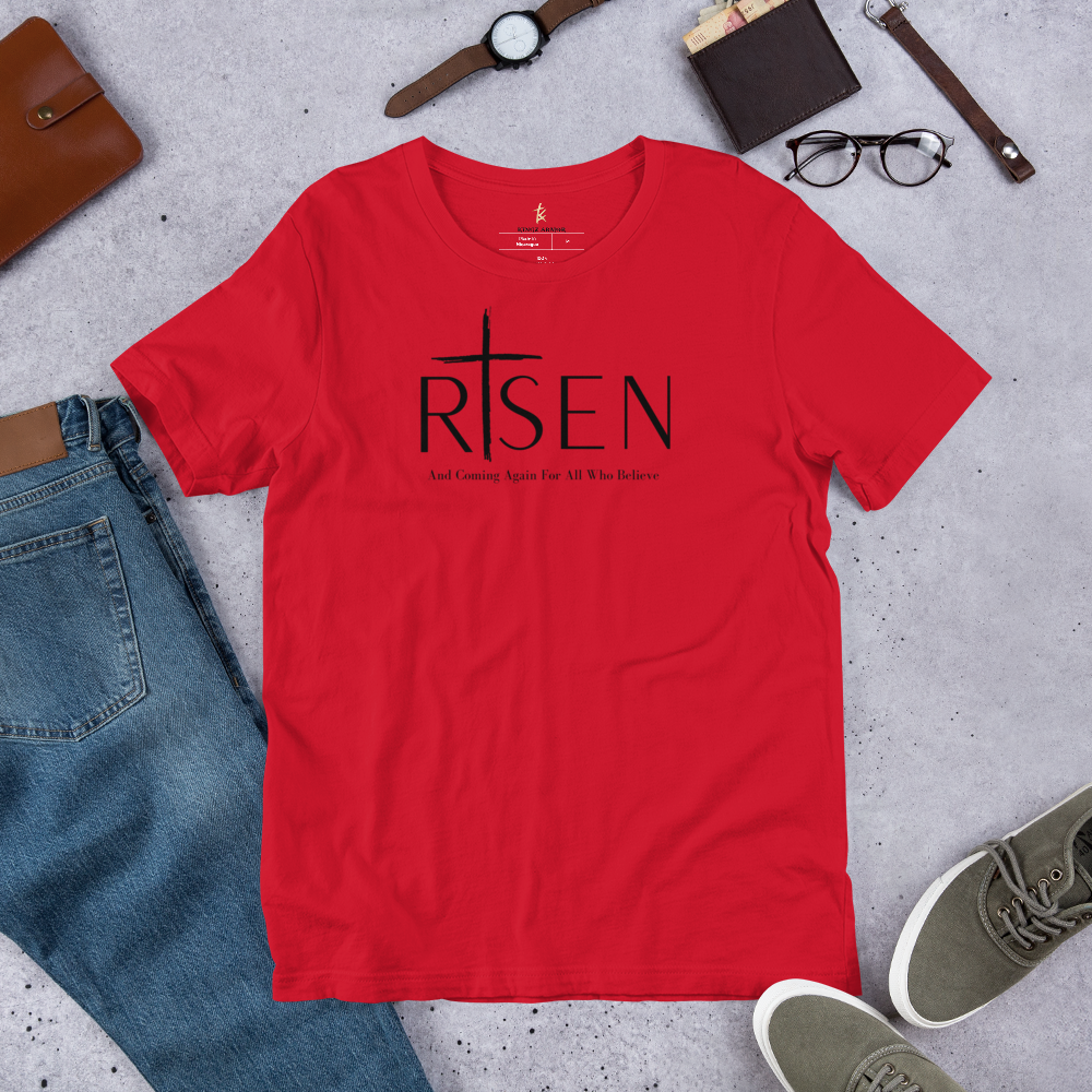 R+sen and coming again for all who believe Unisex t-shirt