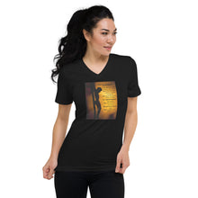 Load image into Gallery viewer, The Lord is my Shepherd Unisex Short Sleeve V-Neck T-Shirt
