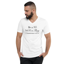 Load image into Gallery viewer, Be a We Not a They Unisex Short Sleeve V-Neck T-Shirt

