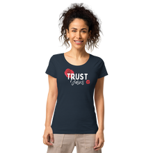 Load image into Gallery viewer, Trust Jesus Women’s basic organic t-shirt
