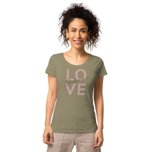 Load image into Gallery viewer, LOVE Jesus Women’s basic organic t-shirt
