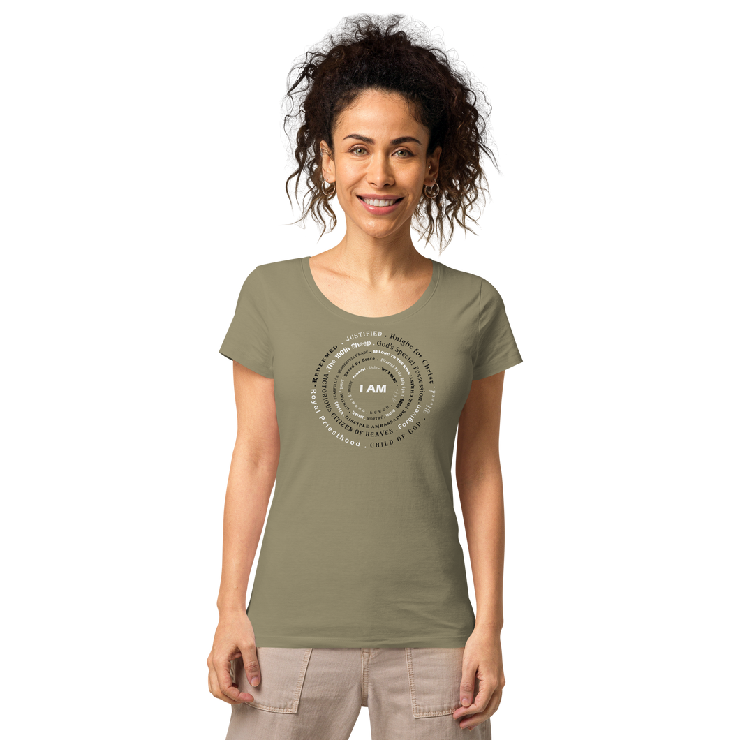 I AM Tri-Color Women’s basic organic t-shirt