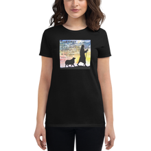 Load image into Gallery viewer, The Lord is My Shepherd Watercolor Women&#39;s short sleeve t-shirt
