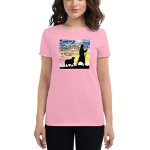 Load image into Gallery viewer, The Lord is My Shepherd Watercolor Women&#39;s short sleeve t-shirt
