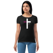 Load image into Gallery viewer, Salvation Jesus Loves You Women’s fitted t-shirt
